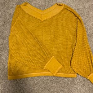 Free People Yellow Top